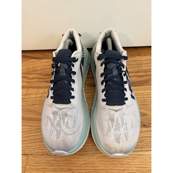 Hoka One One Men's Carbon X Nimbus Cloud/Moroccan Blue Running Shoes Size 11 US - Picture 3 of 8